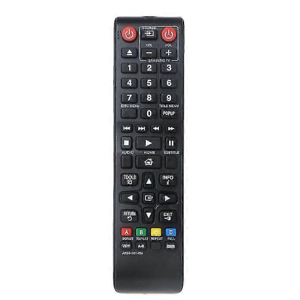 Fjärrkontroll Ak59-00149a för Sam-sung DVD Bluray-spelare Bd-f5100 Bd-fm51 Bd-fm57c Bd-h5100 Bd-f5500 Bd-jm59 Bd-e5200 Bd-e5300 Bd-e5500 Bd-h5500 Bd-h