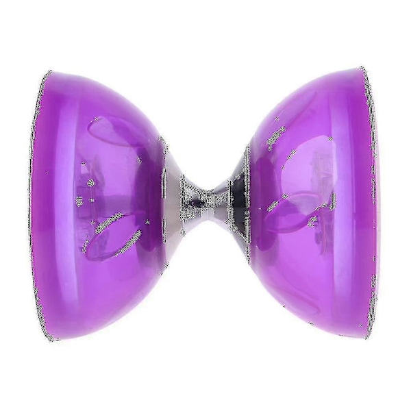 Diabolo Set Trippel Kullagerkoppling Matchande Färgade Fiberhandpinnar, Diabolosnöre & Väska-hy Plum Large