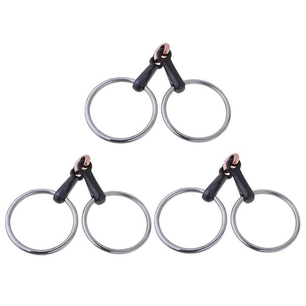 Kobber Link Eggbutt Snaffle Bitt Ring Snaffle Bitt for Hest 105mm