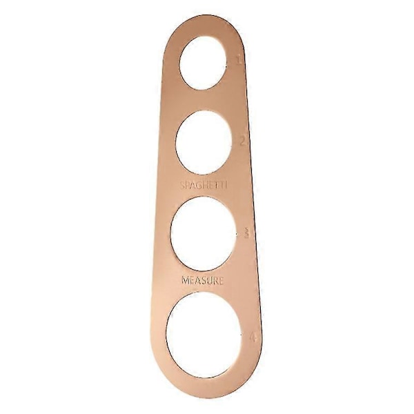 4 Hål Hög Precision Spaghetti Mätare 430 Rostfritt Stål Portionskontroll Spaghetti Mätverktyg Köksredskap Rose Gold