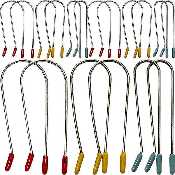 24 st Varma Locktångsklämmor Ersättning Varma Rullklämmor Rullar Fäststift För Hemsalong