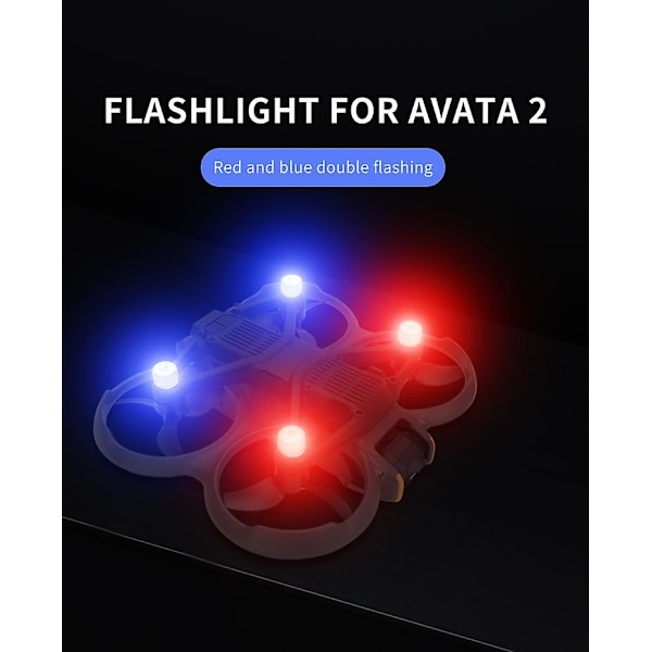 Stroboskoplampa Blixtljus Nattlampa LED-Navigation för DJI Avata 2 Drönare (FMY)