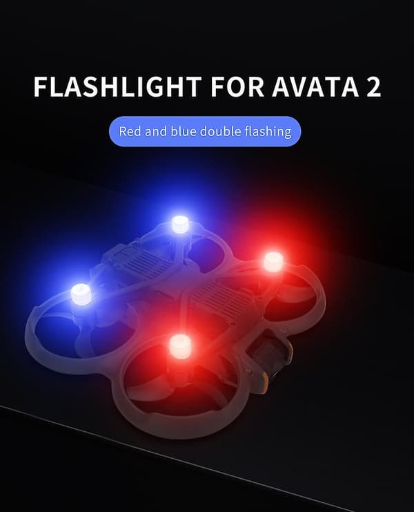 Stroboskoplampe Blinklys Natlys LED Navigation til DJI Avata 2 Drone (FMY)