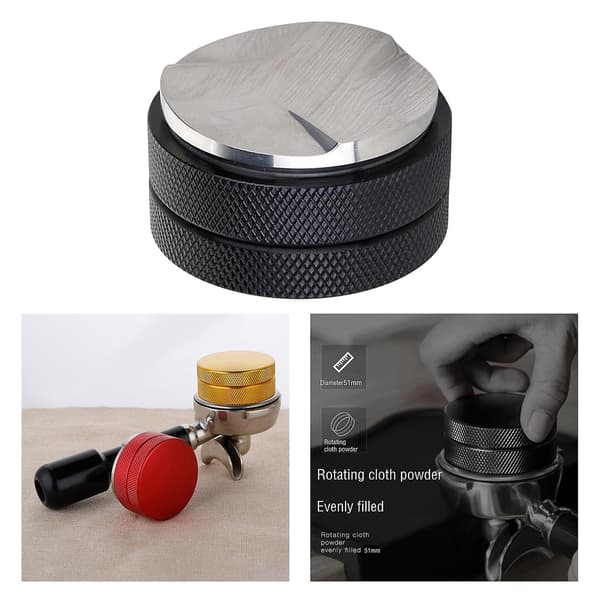 Espresso Kaffe Fordeler Niveller til 51mm Portafiltre Sort Stil A