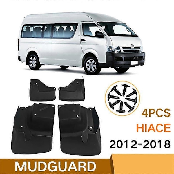 Bil Mudflap til Hiace 2012-2018 Skærmklap Stænklapper Mudguards Tilbehør