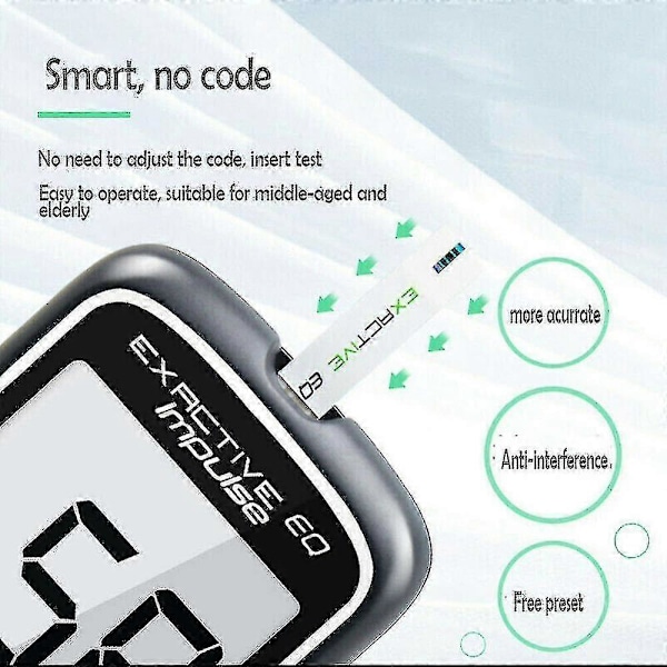 Blodsockermätare Diabetes Testkit - Bästsäljare 2023 - Med Testremsor
