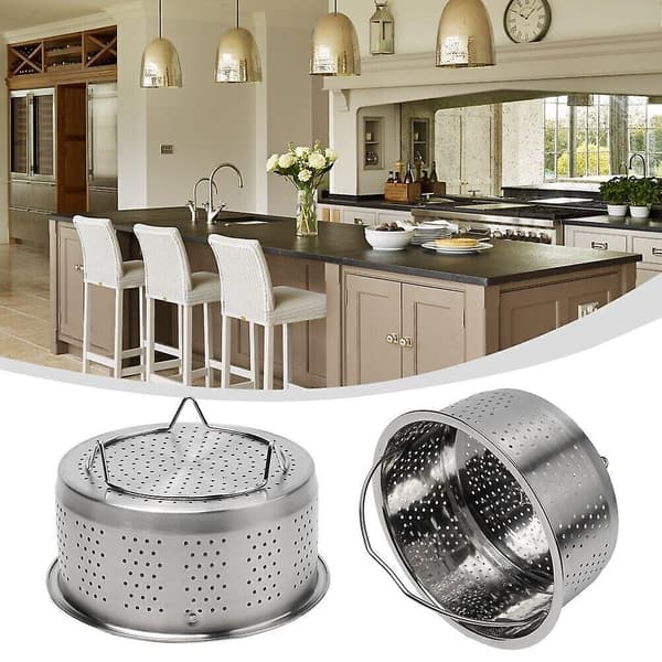 Trykkokerinnsats Dampkoker Rustfritt Stål Kurv Ris Damp Trykkoker 20cm