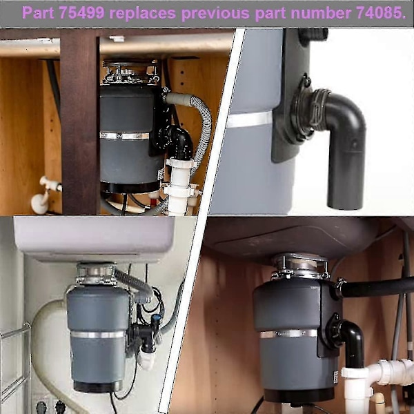 2-pack Flexkoppling 75499 Ersättningsdelar för Matavfallskvarn Kompatibel med Insink-erator-