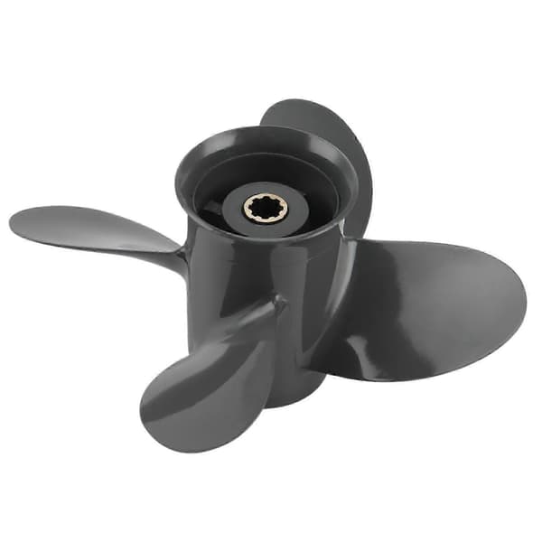 4-bladers propell 9.25x10 for Yamaha påhengsmotor BF8D/BF9.9D/BF15A/BF15D/BF20 8-splines