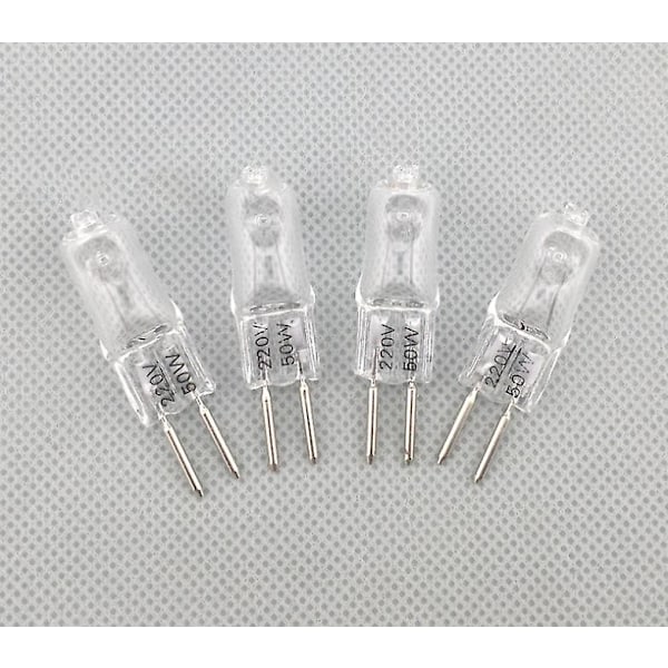 5 st 220V G5.3 35W/50W Bas Halogen JC Typ Glödlampor Lampa Gul Ljus 35W