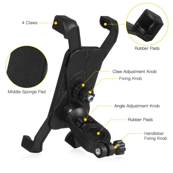 Universal mobile holder bicycle electric scooter motorcycle for mobile phone