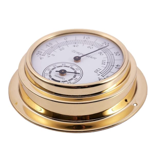 Termometer Hygrometer Barometer Klokker Klokke 2 Hele Sett Værstasjon Måler