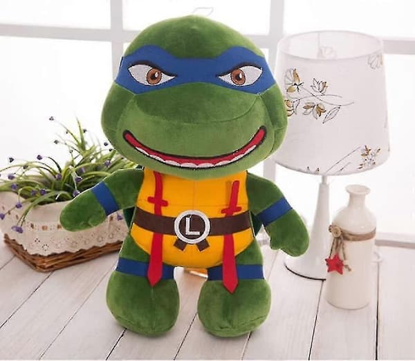 Sköldpaddor Plysch Plushie Samlarobjekt Ninja Plushies B Blue 35CM