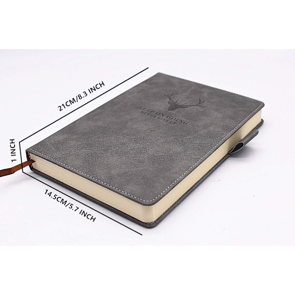 A5 Notebooks - 8.3\"×5.7\" - 360 Pages - Gray