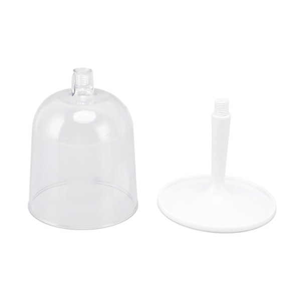 Bärbart Hopfällbart Vinglas Okrossbart Klart Avtagbart Plastvinglas för Utomhuscampingresor White
