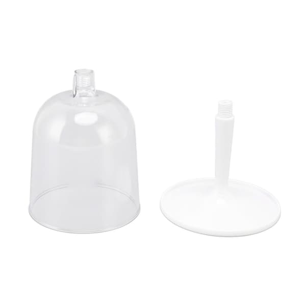 Bærbart sammenleggbart vinglass Knusesikkert klart avtakbart plastvinglass for utendørs campingreiser White