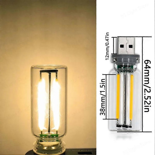 Bärbar USB Plug-in LED Mini Nattlampa Bil Atmosfär Ljus Mobila Lampor A