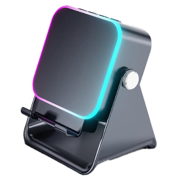 Induktionshøjttaler med telefonholder 5-i-1 trådløs induktions-Bluetooth-lyd, fødselsdagsgaver til mænd