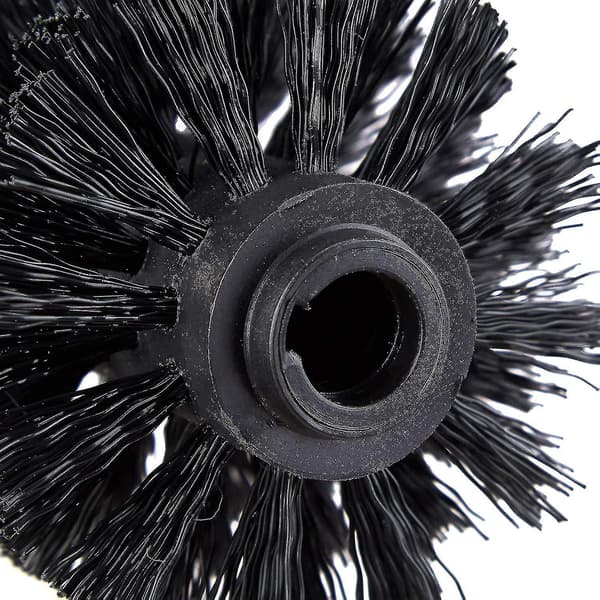 6 stk Toalett Erstatningsbørstehode Hvit Erstatningsbørster Diameter 8cm black 5pcs