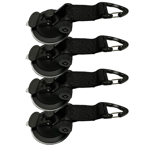 4-pack Kraftiga Sugkoppsfästen Utomhus Sugkopp Vindruta Camping Monteringskrokar Biltält Sugkopp (FMY)