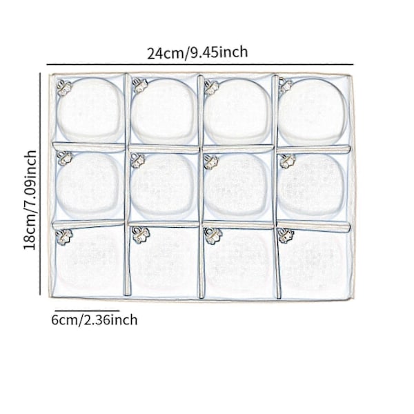12-pack Flockade Julgranskuleprydnader Juldekorationer Splittersäkra Mörkgröna Multi Coffee Multi Small