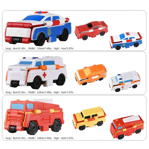 Transformerbara Bilar, Transformerbara Leksaksbilar med Dubbel Design, Vändbar Leksaksbil, Kreativt Mini 2-i-1 Vändbar Billeksaksset, 100% Nytt Military Vehicles