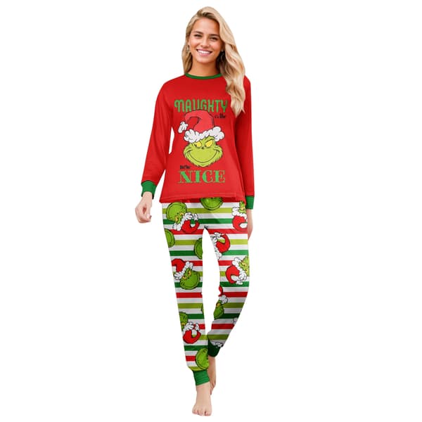 Julepyjamas med GRINCH-print til forældre og børn, langærmet pyjamassæt til jul, hjemmetøj 0825 Daddy S