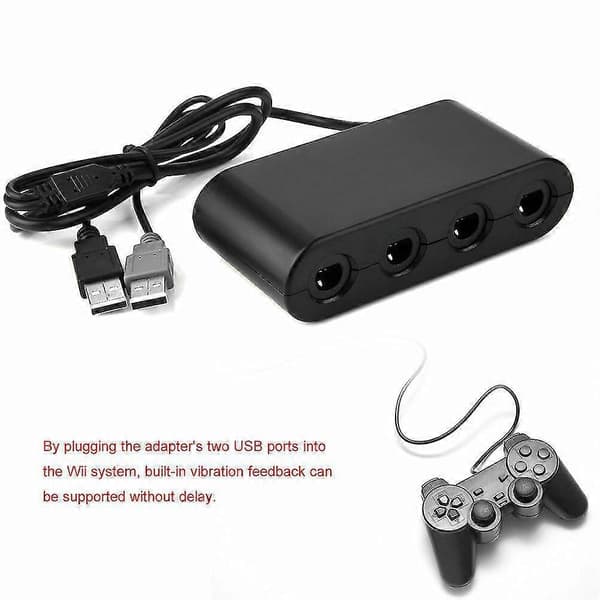 4-Port Kontrolleradapter for Nintendo GameCube til Switch & Wii U & PC