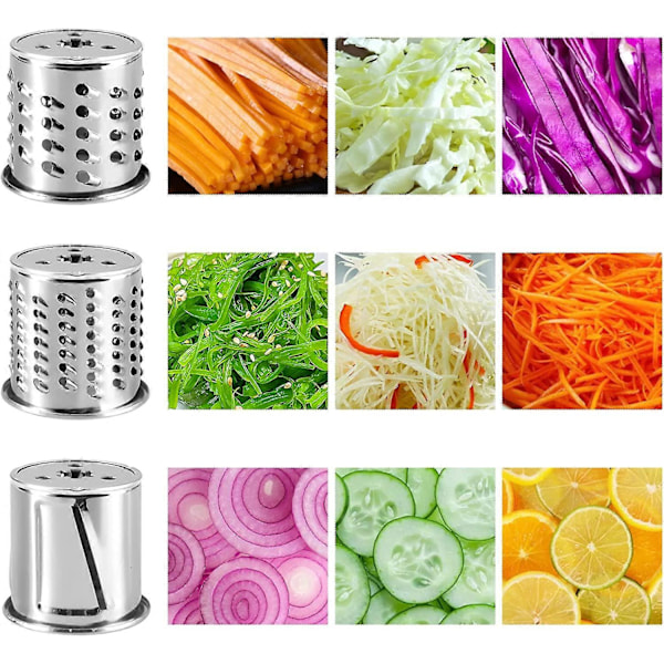 Skivare Rivjärn Tillbehör för Kitchenaid Mixer, Skivartillbehör för snabb skivning av grönsaker till sallader, potatis