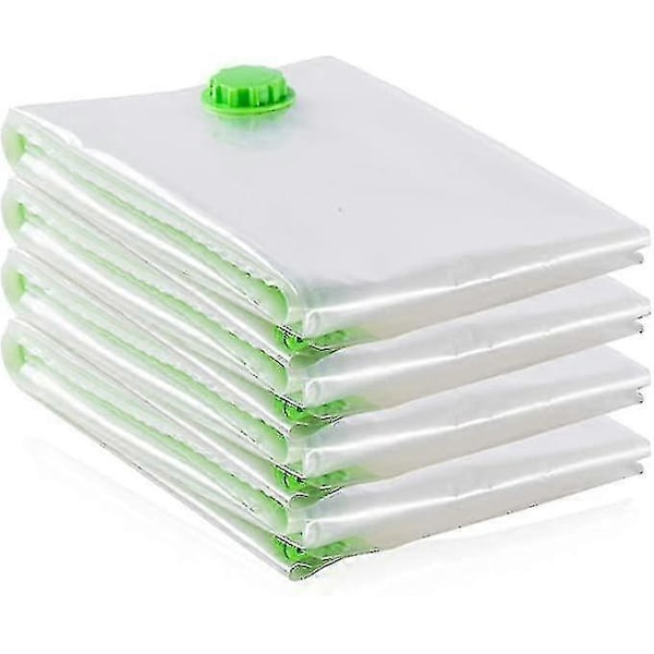 4-pack Jätte Stora Extra Stora Vakuumförvaringspåsar [120x100cm] För Kläder, Täcken/sängkläder (4 Stycken (xl)) (FMY)