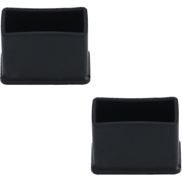 12-pack 15 x 30 mm Svarta Rektangulära Gummifiltsskydd för Bord- eller Stolsben YVE