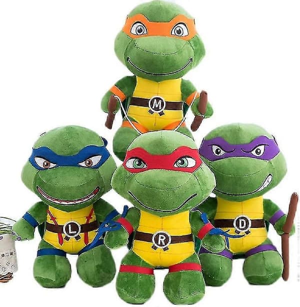 Sköldpaddor Plysch Plushie Samlarobjekt Ninja Plushies B Blue 35CM