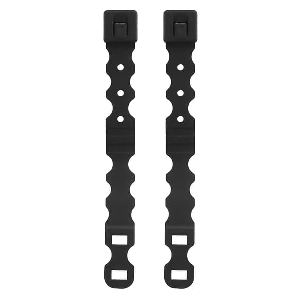 2 stk. System Malice Clips Stroppspenne Nylon Magasinveske Tilbehør svart