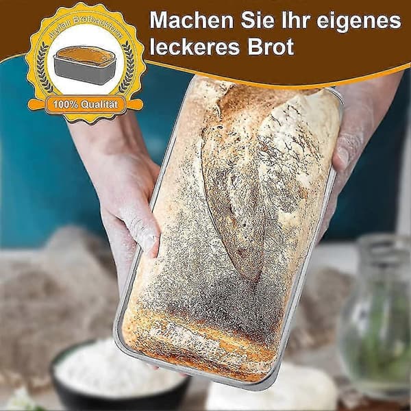 Brødform Sæt med 2. Brødform i rustfrit stål, Toastbrødsbageform. Brødform (FMY)
