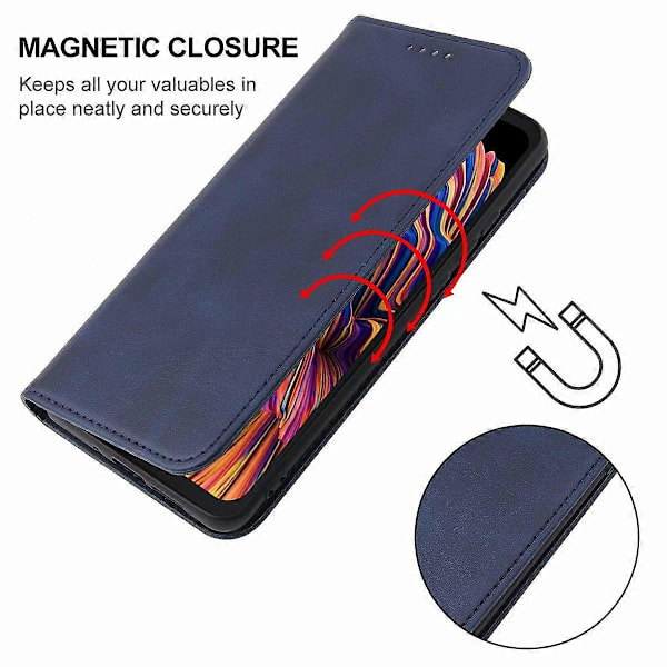För Samsung Galaxy Xcover Pro Magnetisk Stängning Läder Telefonfodral