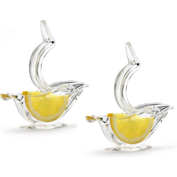 2-pack citronpressar, akryl citronpress, båtformad manuell citronpress för skivor