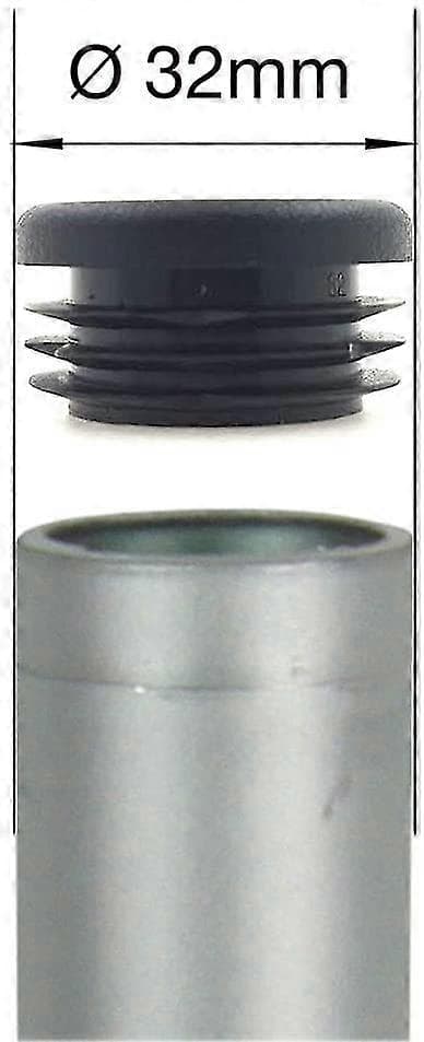 16 Plastplugger for 32 mm Runde Bord- og Stolben