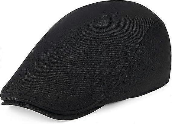 Herre Bomull Newsboy Caps Myk Passform Cabbie Hatt