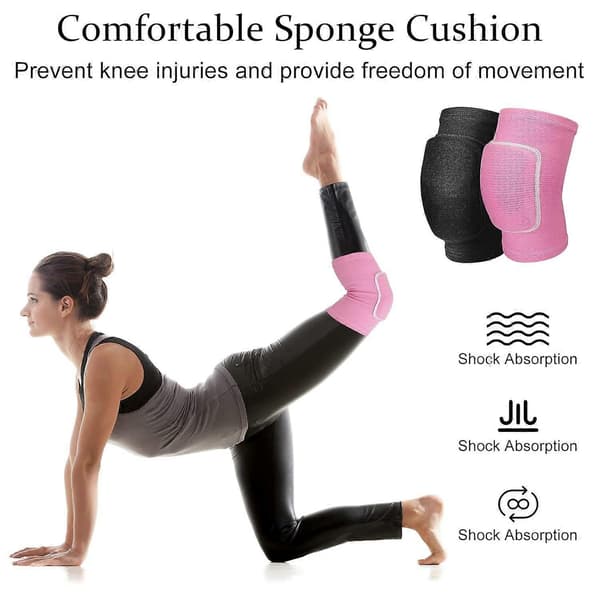 2 par stretchiga dansknäskydd - Knäskydd för dans och sport
