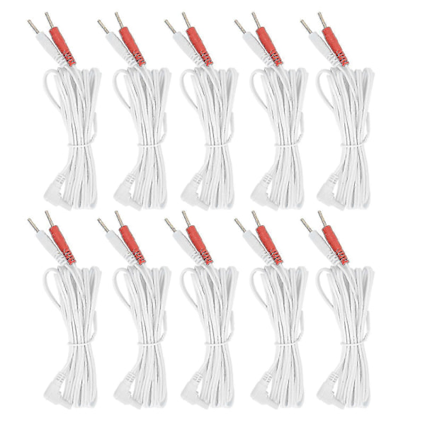 2-i-1 Kabel med Stiftkontakt för TENS-enhet - 10 st/påse, 1,8 m, 2,35 mm