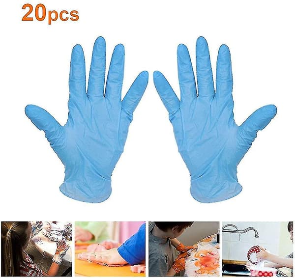 Engangs Nitrilhansker for Barn (20stk/100stk), DIY Beskyttelseshansker