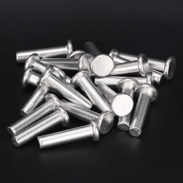 20 st GB867 M6 nit med platt huvud i aluminium, solid nit med platt huvud (M6 30)
