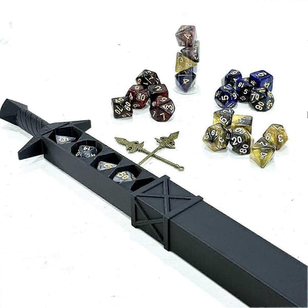 2026 DND Terninger Julekalender - 24 Dager Nedtelling til Jul med Polyhedrisk Terning Sett Bordspill for Dungeons & Dragons