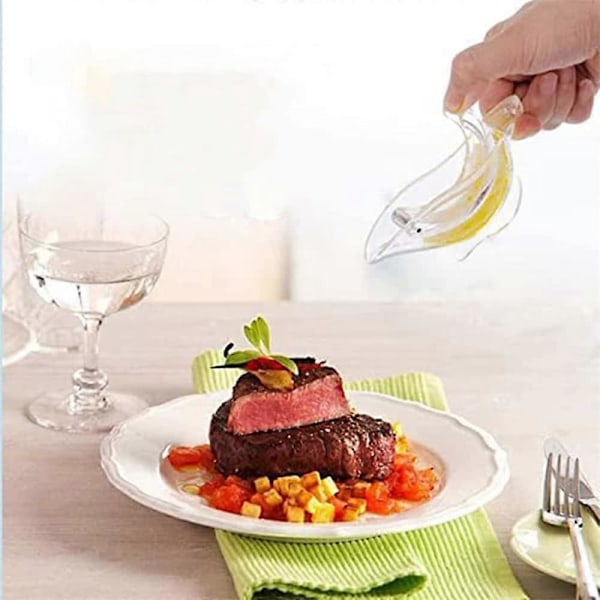 2-pack citronpressar, akryl citronpress, båtformad manuell citronpress för skivor