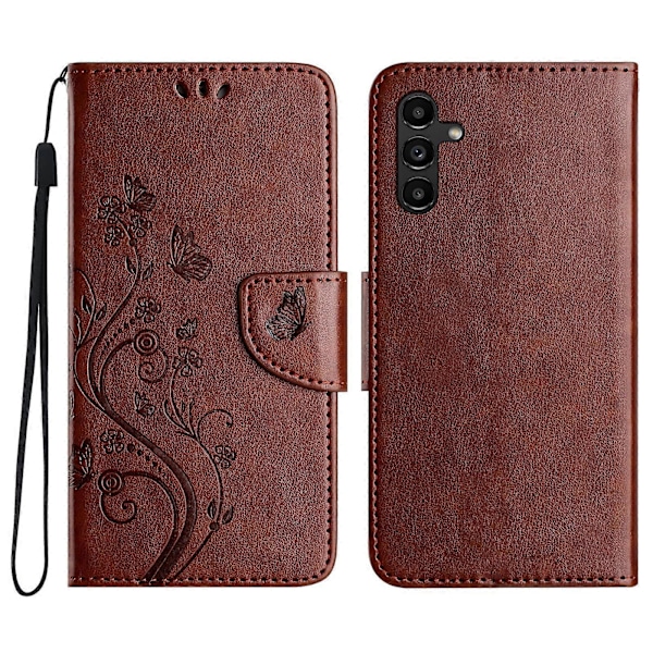 Fjäril Blomma Mönster Flip Läder Telefonfodral För Samsung Galaxy A56 5G