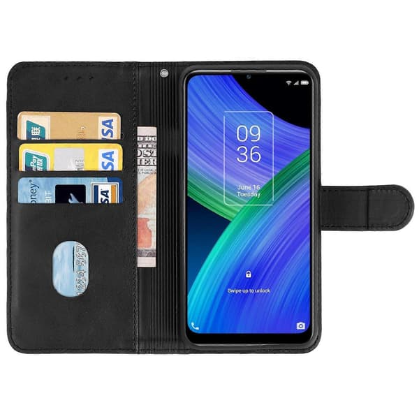 For TCL 20 R 5G Lær Telefondeksel
