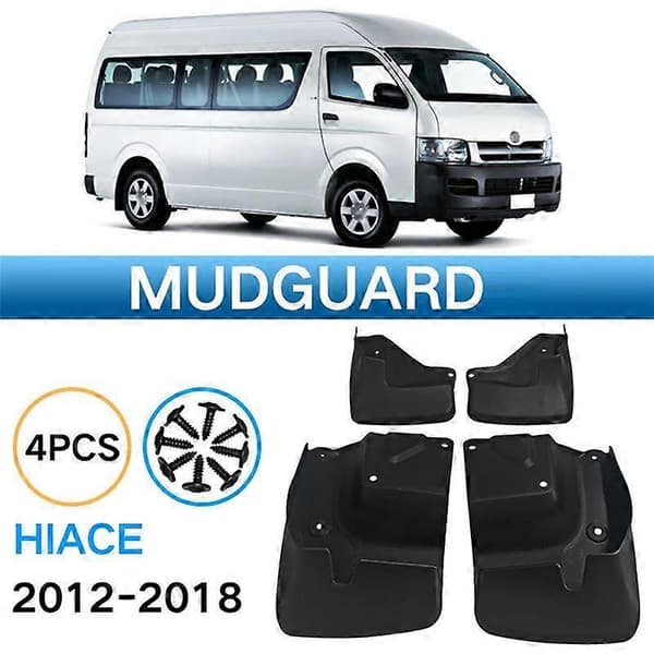 Bil Mudflap til Hiace 2012-2018 Skærmklap Stænklapper Mudguards Tilbehør