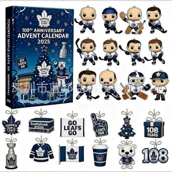 Toronto Maple Leafs 108-årsjubileum Julekalender Toronto Maple Leafs Calendar Box