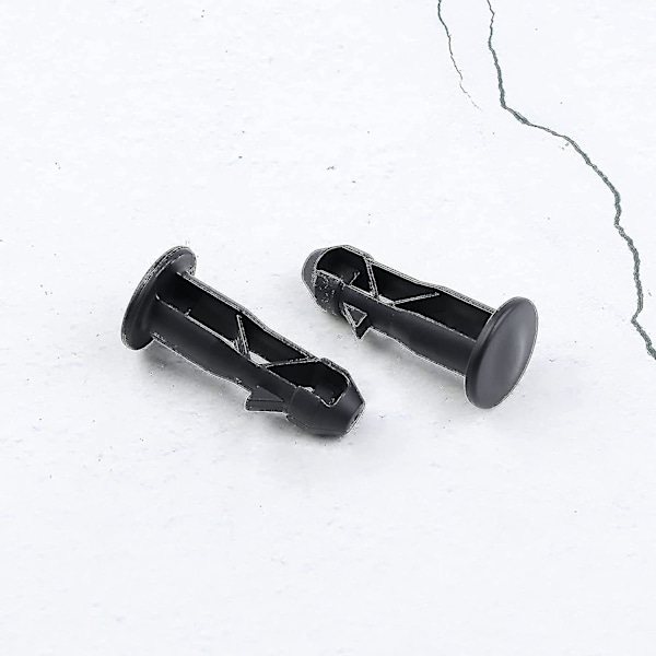 3 Par Gångjärnsbultar Gångjärnsstift För Soptunna Lock Behållare Passar 240/120/100/60l Utomhus Sopkärl, 65mm X 18mm, Svart Plast  (FMY)