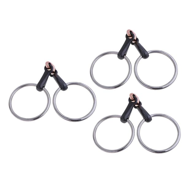 Kobber Link Eggbutt Snaffle Bitt Ring Snaffle Bitt for Hest 105mm